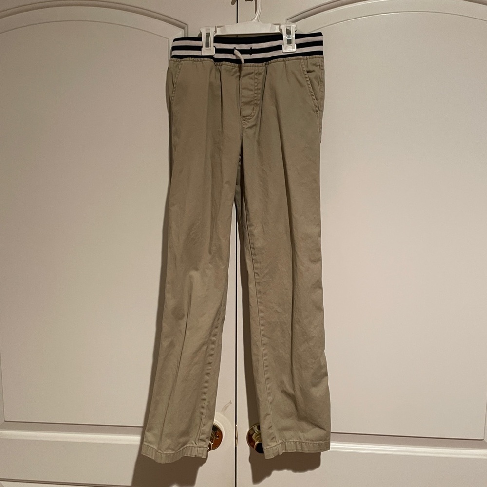 Gymboree Khaki Chinos with Striped Waistband